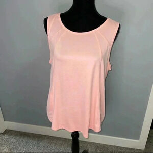 Women’s Sleeveless Scoop Neck Tank Top - Light Pink